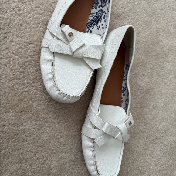 Bandolino Shoes - Elegant White Loafers